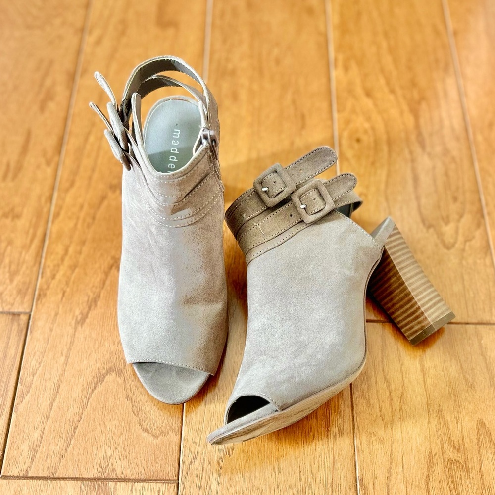 Madden Girl Banquet Peep-Toe Booties